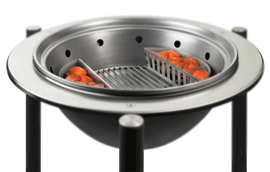 houtskool briket houder voor ronde dancook barbecues Houtskool briket houder