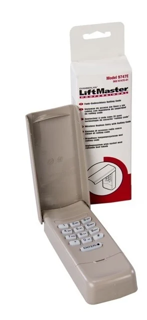 LiftMaster 9747E draadloos bedieningspaneel met rolling code LiftMaster 9747E draadloos bedieningspaneel met rolling code